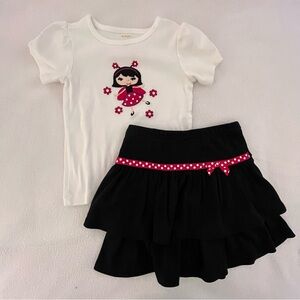 Gymboree Polka Dot Ladybug Skort Set